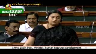 Smriti Irani Clarifies Over Navodaya Vidyalaya Faculty Issues | Lok Sabha | Mango News