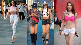 Beautiful Asian Models New Street Fashion 2023, Hot Girls