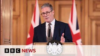 UK Prime Minister Keir Starmer says 'tough decisions' to come, in first news conference | BBC News