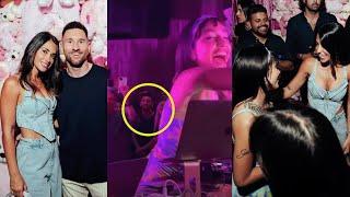 ¡A CAPELA! Con Messi y Antonela presentes, María Becerra la rompió en una fiesta en Miami