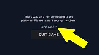 Valorant - How to Fix Error 7 - Connection Problem Solved