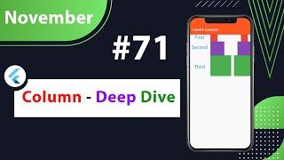 Flutter Tutorial - Column - Deep Dive