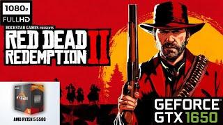 Red Dead Redemption 2 - Ryzen 5 5500 + GTX 1650 GDDR6 (Directx12)