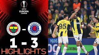 Fenerbahçe 1-3 Rangers MAÇ ÖZETI | UEFA Avrupa Ligi 2024/25