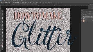 Photoshop Tutorials- How to Make Glitter Textures In Photoshop