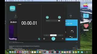 Floating Clock Timer & Stopwatch Mac App Store Basic Overview