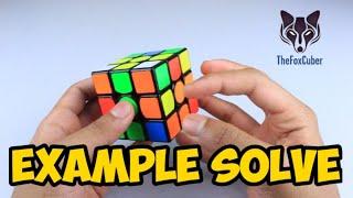 Rubik's Cube Example Solve (Beginners Method)