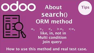 How to use search method in Odoo | Odoo ORM Methods