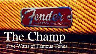 The Fender Champ, Five Watts of Famous Tones; or The Need for Tweed