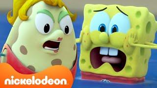 Kamp Koral Characters In TROUBLE For 35 Minutes Straight  | SpongeBob | @Nicktoons