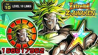 100% EZA TEQ LR LSSJ BROLY LEVEL 10 LINKS SHOWCASE!!!!! Dragon Ball Z Dokkan Battle