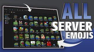 Download ALL Emojis from any Discord server