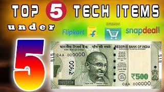 Top 5 Cool Tech Items Under ₹ 500 | Collab With hitek nirmal