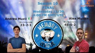 Andrea Muzii (ITA) vs Alex Mullen (USA) in an epic Memory League Season 10 final