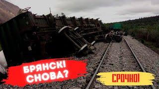 СРОЧНО! Снова ПОДРЫВ ЖД путей в Брянске! Поезд сошел с рельсов!