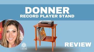 Donner Record Player Stand, Wooden Vinyl Record Storage Table with Vinyl Record Holder Disp REVIEW