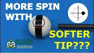 Can a SOFTER TIP Put MORE SPIN on the Ball? -- MYTHBUSTING Answers