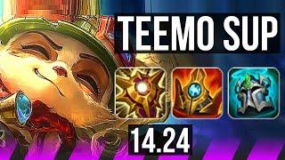 TEEMO & Ashe vs PYKE & Tristana (SUP) | Rank 1 Teemo, 1500+ games | BR Challenger | 14.24