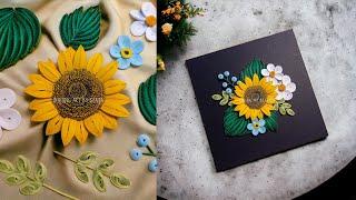 STEP BY STEP DIFFERENT QUILLING FLOWERS COLLECTION TUTORIAL | SUNFLOWER, FORGET-ME-NOT, COSMOS