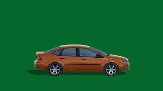 Green Screen Car use in make 2D and 3D cartoons.