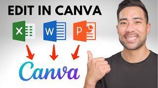 How To Upload and Edit DOC, PPT, XLS Files in Canva