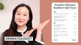 Sensitive Skin routine for less then $100 from a dermatologist | Dr. Jenny Liu