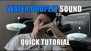 Water Droplet sound effect Quick Tutorial - Quick Beatbox Tutorial #1