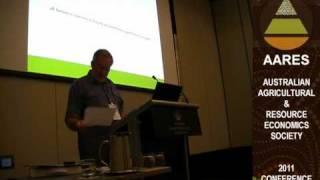 Vic Wright presenting at AARES 2011 - Part 1