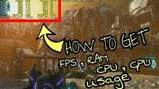 How to monitor/get FPS , RAM usage ,CPU usage , GPU usage an Temperature by GAMERTRIX