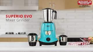 Superio Evo 550W Mixer Grinder | 5 Year Motor Warranty | 100% Copper Motor