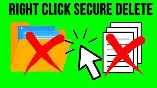 Add a Right Click Secure Delete Option to the Windows Context Menu & Bypass the Recycle Bin