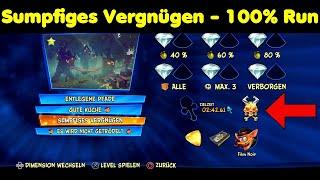 Crash Bandicoot 4 Sumpfiges Vergnügen 100% alle Edelsteine perfektes Relikt versteckter Edelstein