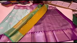 Different style silk sarees | Latest silk sarees with silver border | @CanadaPilla18