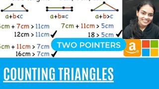 Counting Triangles Coding Question #InterviewBit Code+Explanation+Example