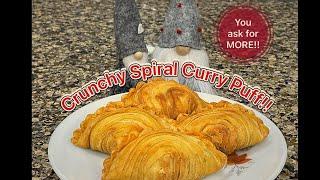 HOW TO MAKE CRUNCHY SPIRAL CURRY PUFF