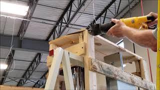 Uncrating a Vertical Panel Saw