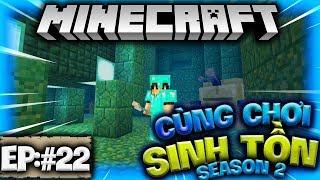 CHINH PHỤC NGÔI ĐỀN DƯỚI BIỂN !!! NGÔI ĐỀN THỨ 2 SIÊU GẦN ??!! - Minecraft Sinh Tồn Phần 2 [Tập:#22]