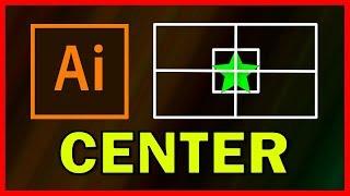 How to center an Object in Adobe Illustrator CC 2019 - Tutorial