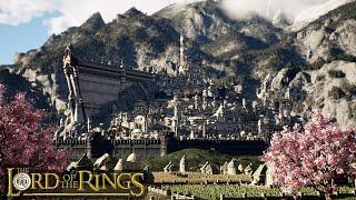 Minas Tirith and the Pelennor Fields | In the morning [The Lord of the Rings in Unreal Engine 5]