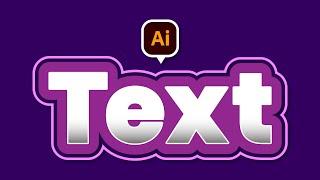 Make STUNNING Text Effect in Adobe Illustrator Tutorial