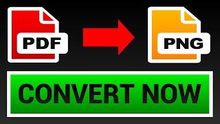How To Convert PDF To PNG For FREE - Best PDF To PNG Converter (2021)