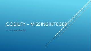 Codility - Missing Integer (JavaScript)