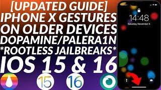 [UPDATED] GesturesXV: iPhone X Gestures/Features for iOS 15/16 Rootless Palera1n/Dopamine Jailbreak