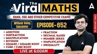 Bank Exams | Simplification | Number Series | Inequality | Arithmetic & DI By Navneet Tiwari