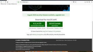How to install NodeJs on mac osx