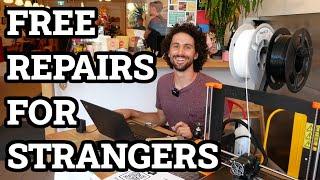 Free 3D Printed Repairs for Strangers