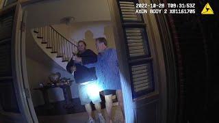Paul Pelosi attack body camera video: David DePape swings hammer as police respond to 911 call