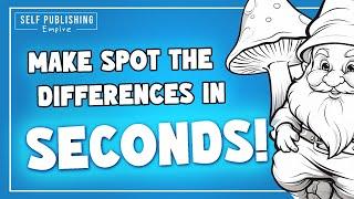 How to Make Spot the Difference Pictures in SECONDS using AI | Midjourney Vary Region Tool