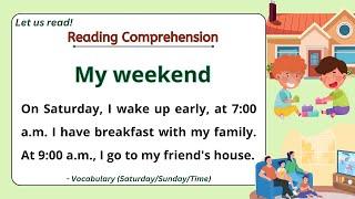 GRADE 1-3 Reading Comprehension Practice I My weekend I  Let Us Read! I with Teacher Jake