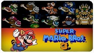 Super Mario Bros. 3 - All Bosses (No Damage)